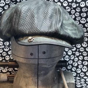 Leather Oversized Paper Boy Hat